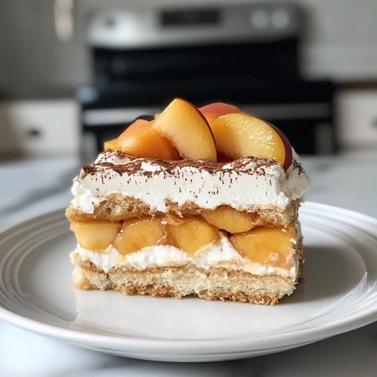 Peach Tiramisu