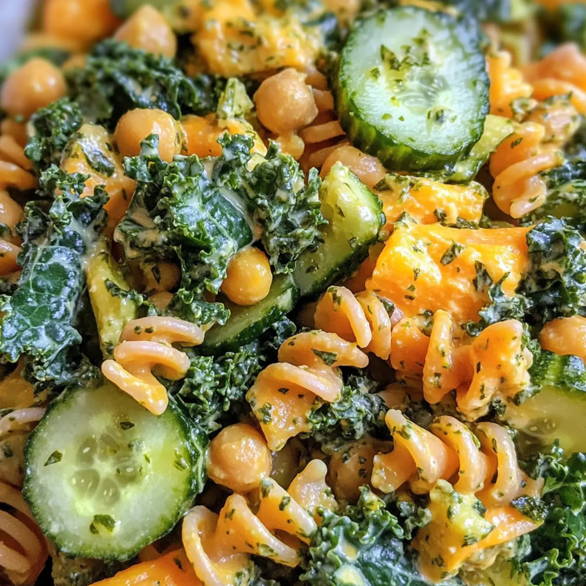 High Protein Dill Pickle Pasta Salad