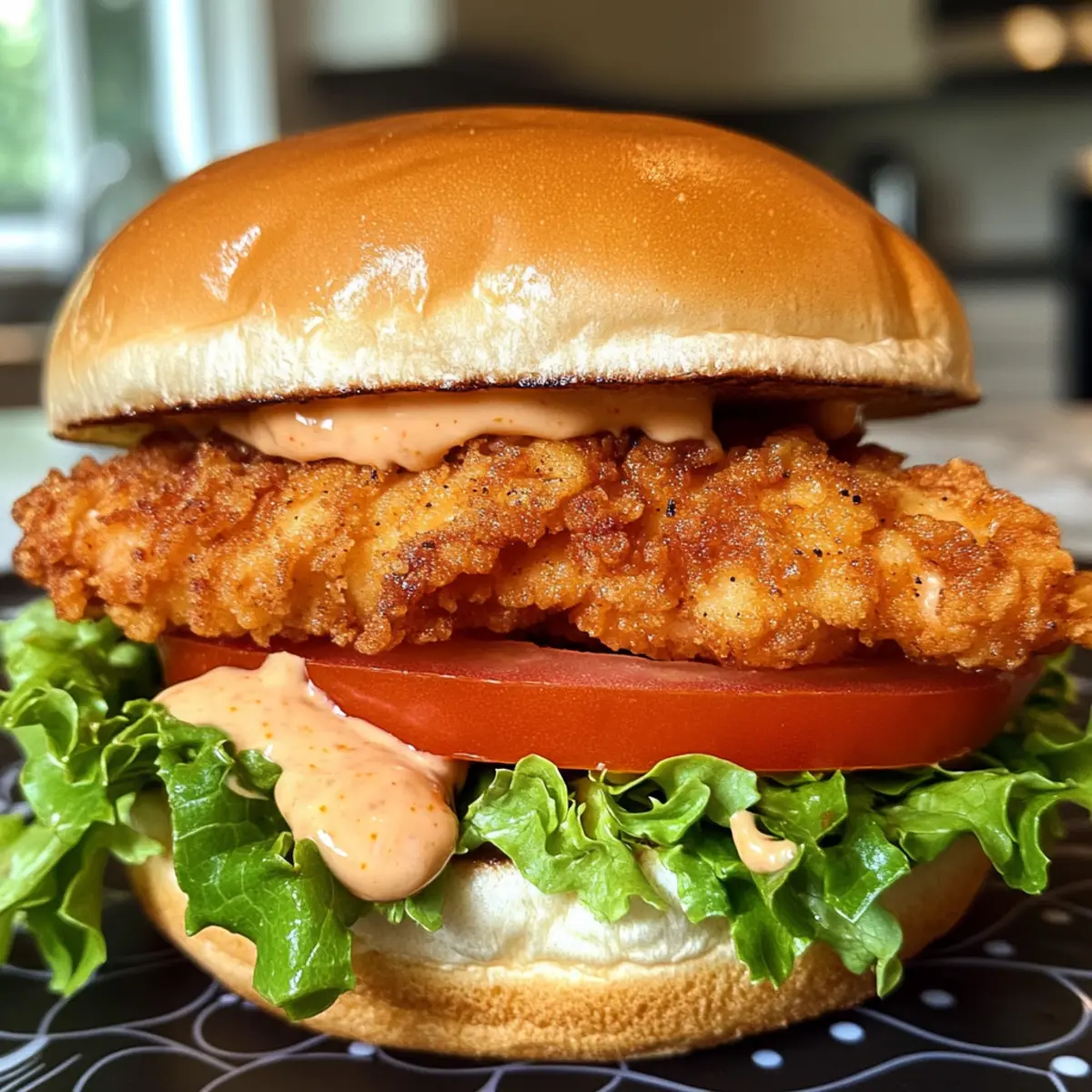 Crispy Lemon Pepper Chicken Sandwich