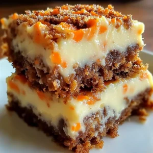 Carrot Cake Cream Cheese Bars