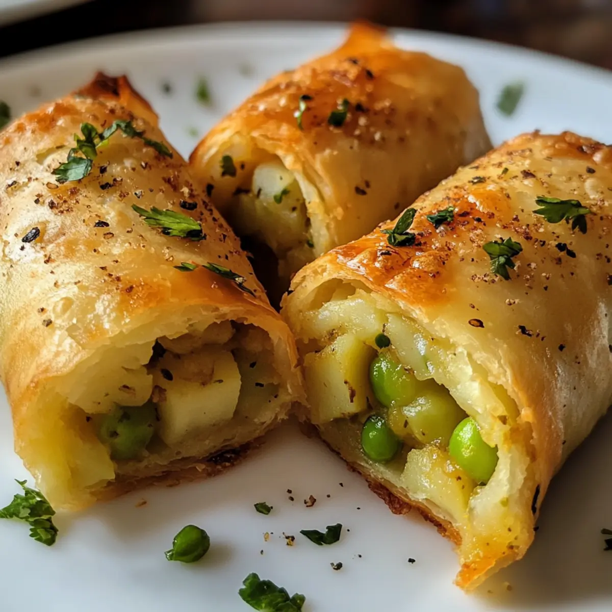 Spiced Pea and Potato Rolls