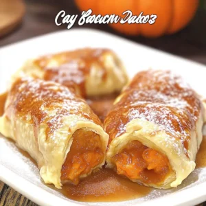 Crescent Roll Pumpkin Pie Dumplings