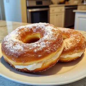 Fluffy Korean Milk Cream Donut