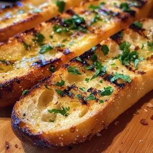 Golden Grilled Garlic Bread
