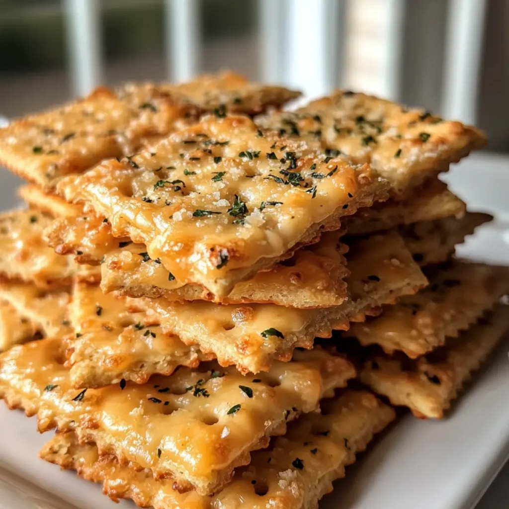 Cheesy Garlic Ritz Bits
