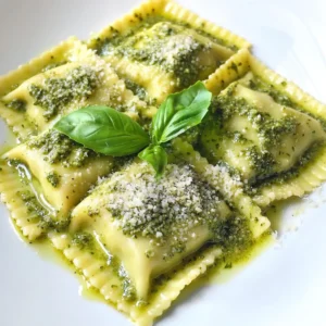Ravioli with Pistachio Pesto