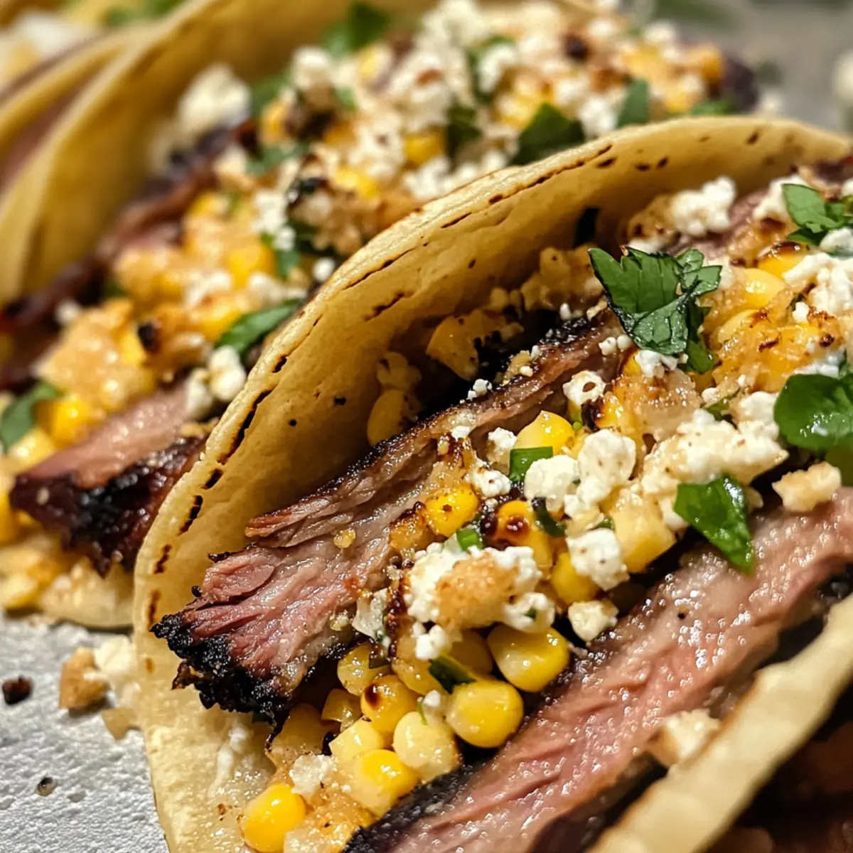 Mouthwatering Brisket Elote Tacos
