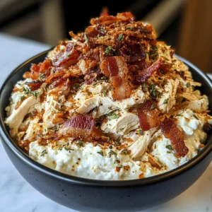 Chicken Bacon Ranch Cottage Cheese Bowl