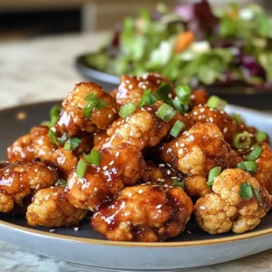 Crunchy Teriyaki Cauliflower Wings