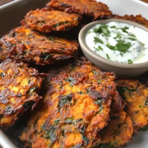 Sweet Potato Collard Green Fritters