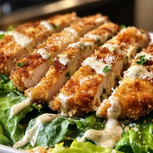 Crispy Chicken Caesar Cutlets