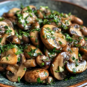 Herb Butter Sautéed Mushrooms