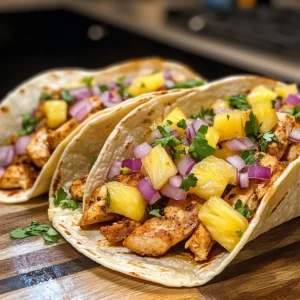 Zesty Pineapple Chicken Tacos