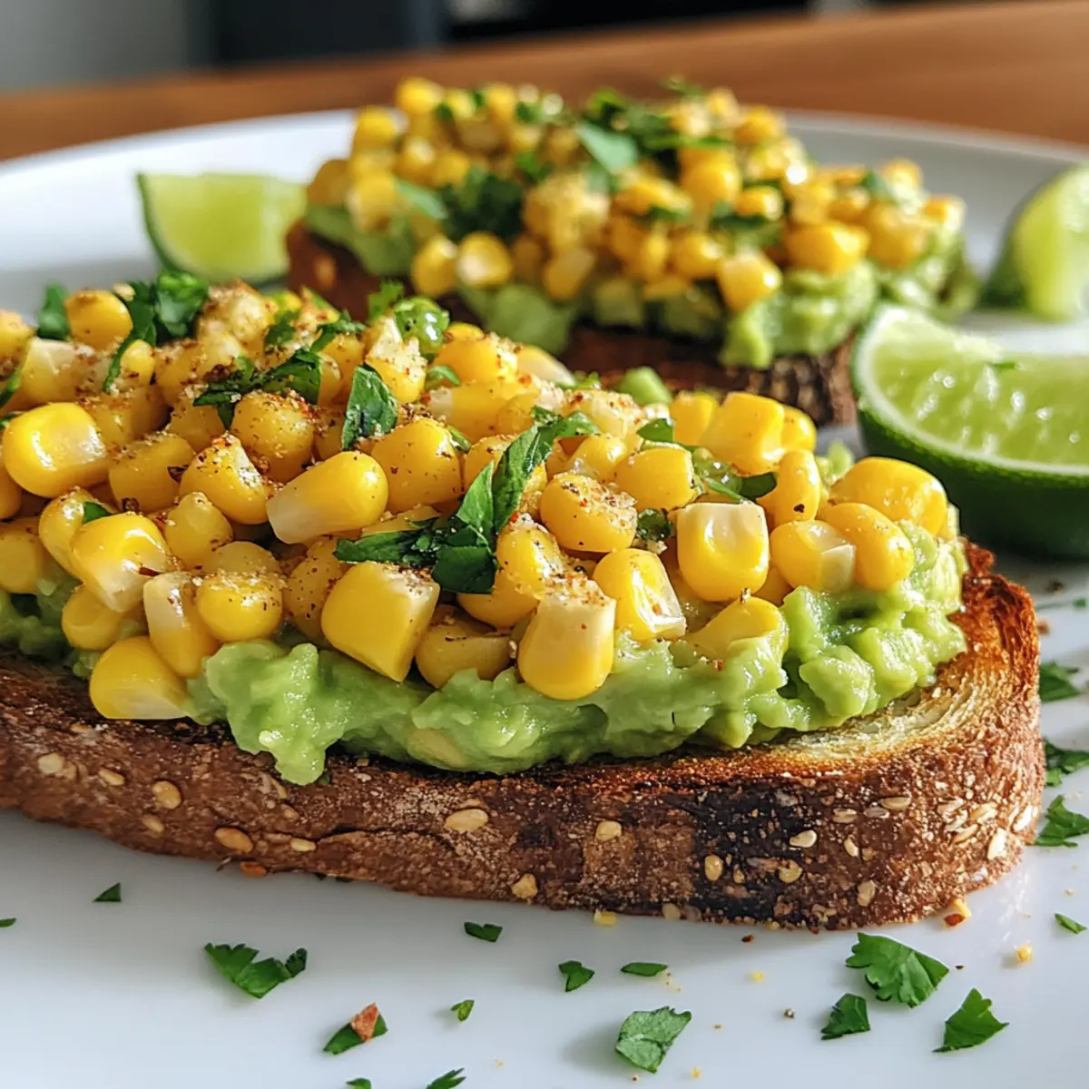 Mexican Street Corn Avocado Toast