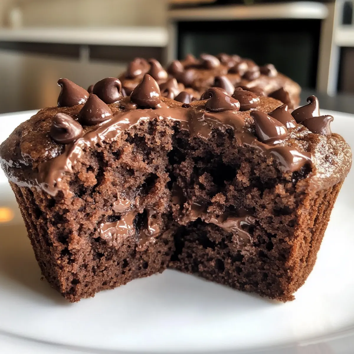 Double Chocolate Banana Muffins