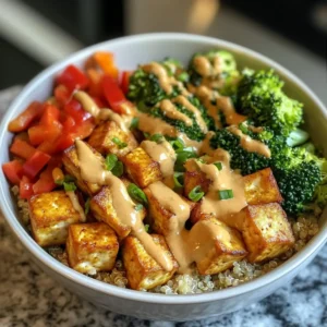 Crispy Baked Tofu Buddha Bowl