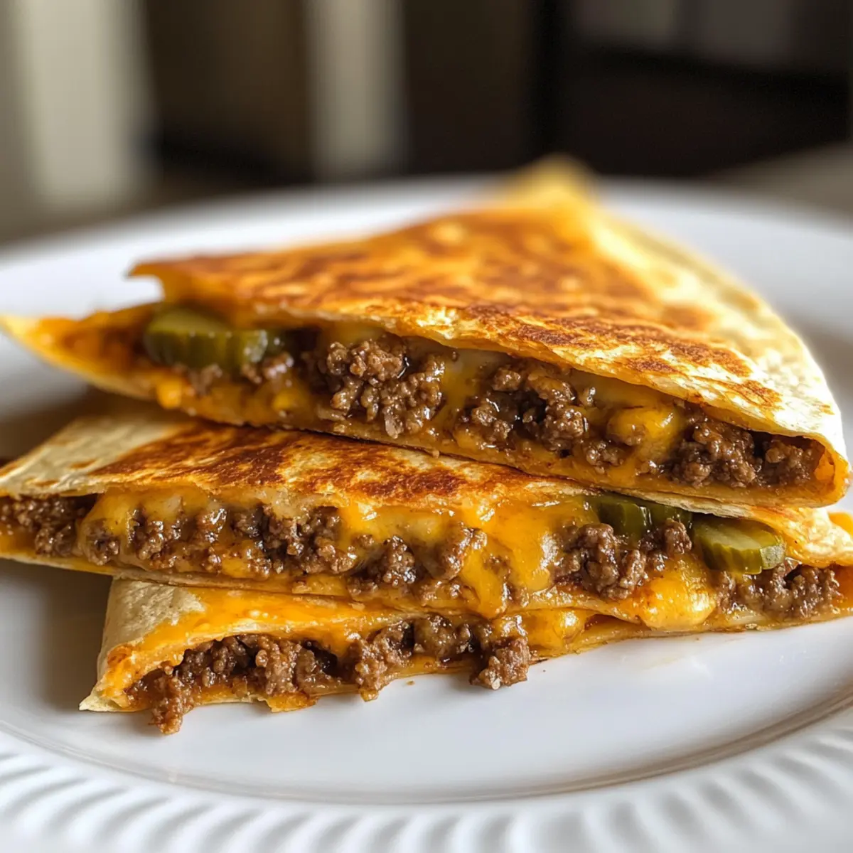 Cheeseburger Quesadillas