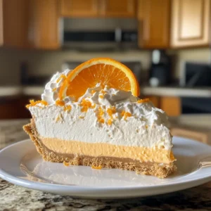 No-Bake Orange Creamsicle Cheesecake