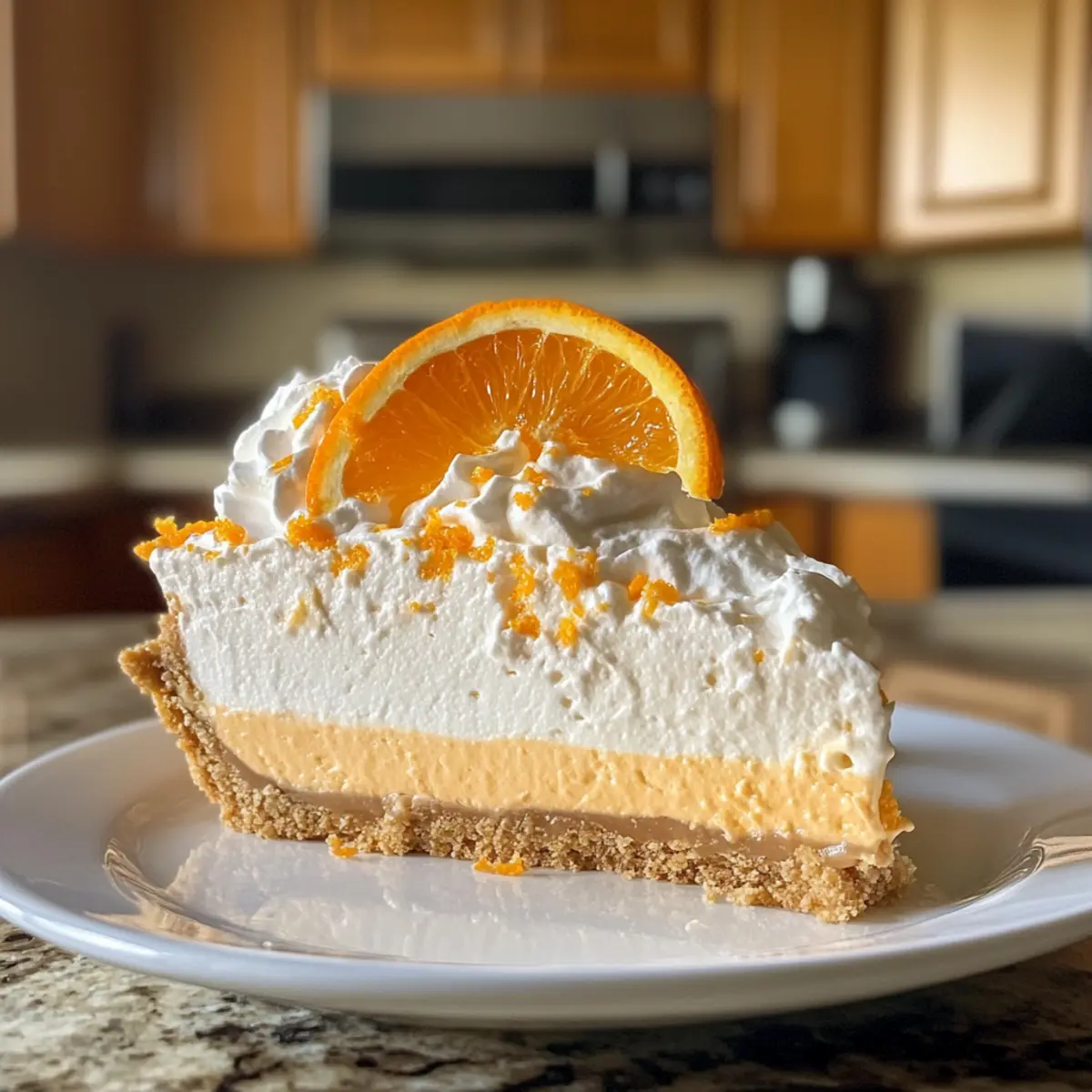 No-Bake Orange Creamsicle Cheesecake
