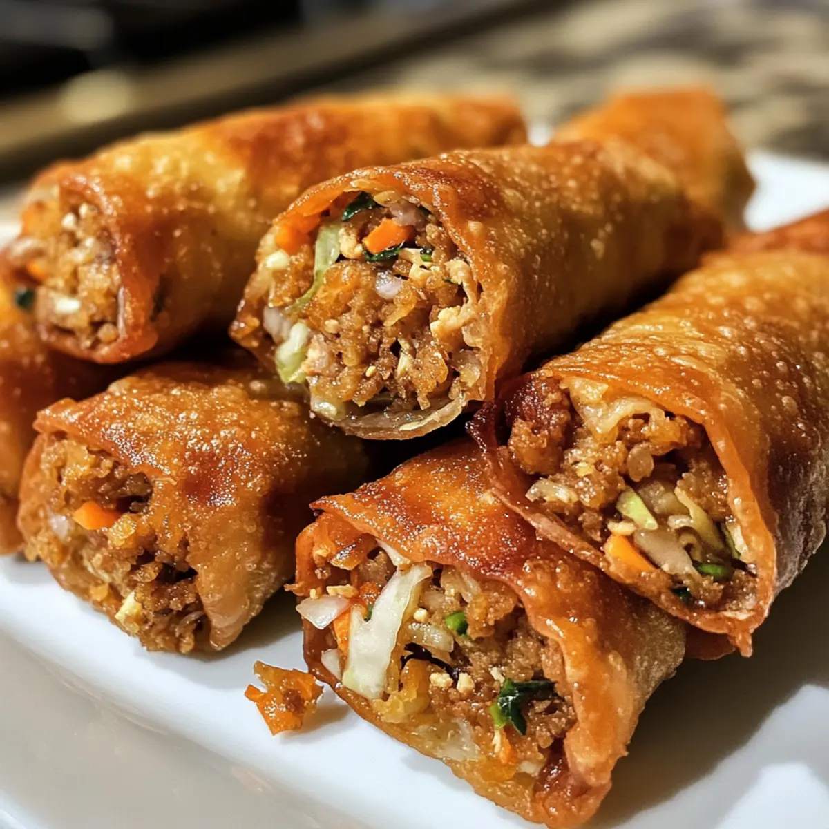 Tasty Teriyaki Chicken Egg Rolls
