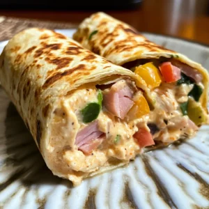 Crispy Chicken Cordon Bleu Wraps
