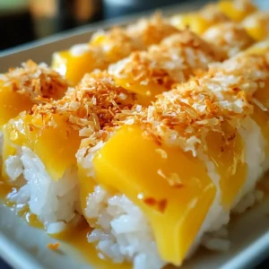 Mango Sticky Rice Rolls