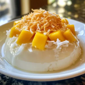 Thai Coconut Custard Dessert