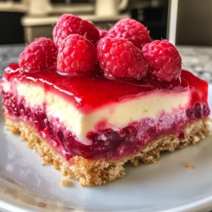 Lemon Raspberry Pretzel Salad